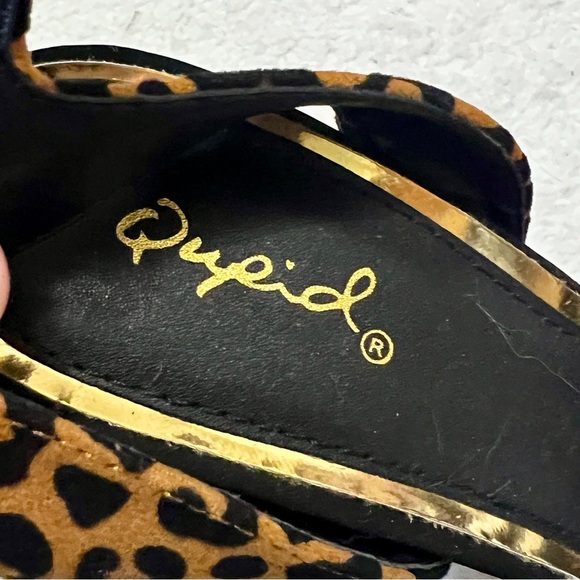Qupid NWOB Leopard Print High Heel Sandal - Size 6 - Picture 4 of 11